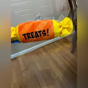 - Brand New  Clinker And Squeaker Candy Play Dog Toy 10.5”.